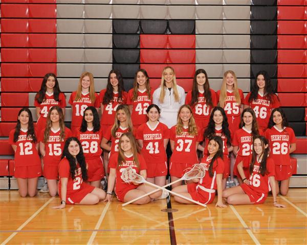 The Deerfield JV girls lacrosse team